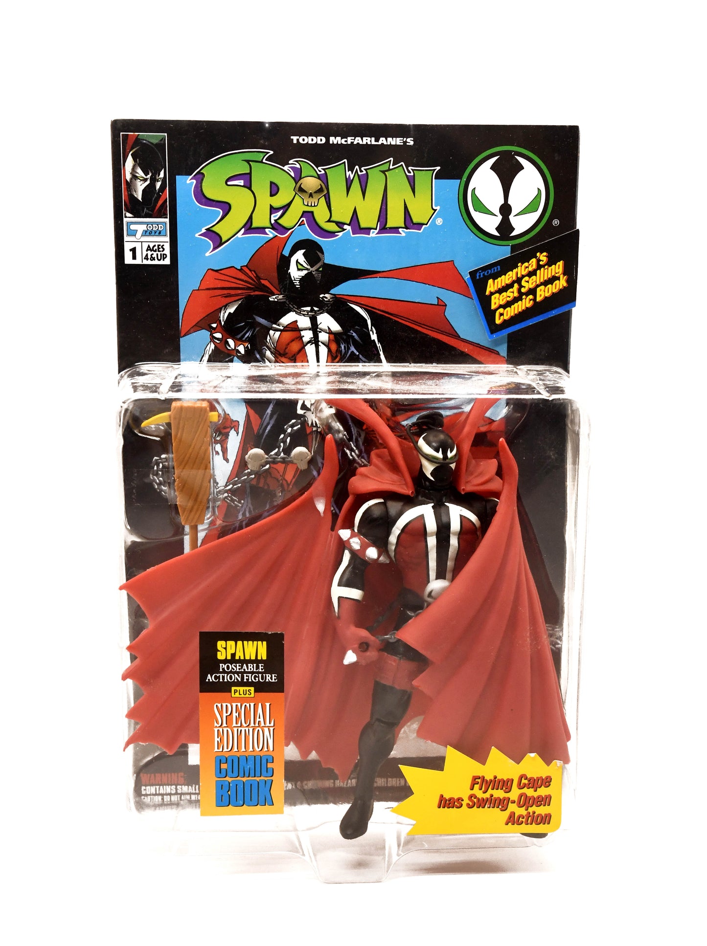 Spawn Medieval Spawn Poseable Figure w/ Comic Book 1994