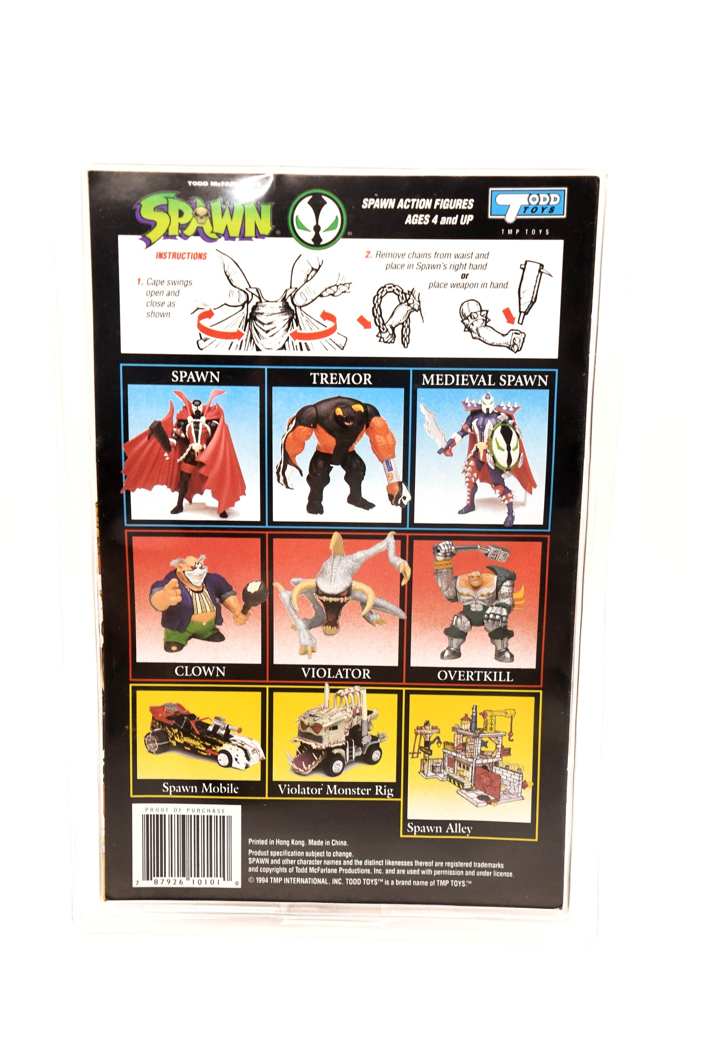 Spawn Medieval Spawn Poseable Figure w/ Comic Book 1994