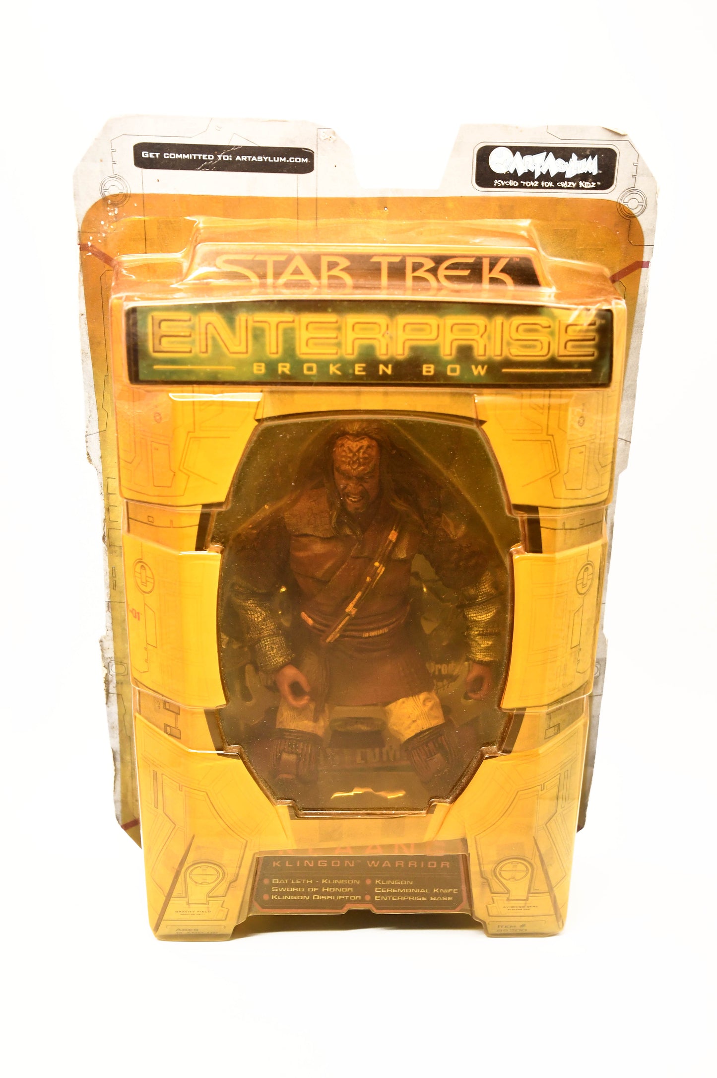 Star Trek Enterprise Broken Bow (2002) KLAANG Klingon Warrior 7" Figure #85200