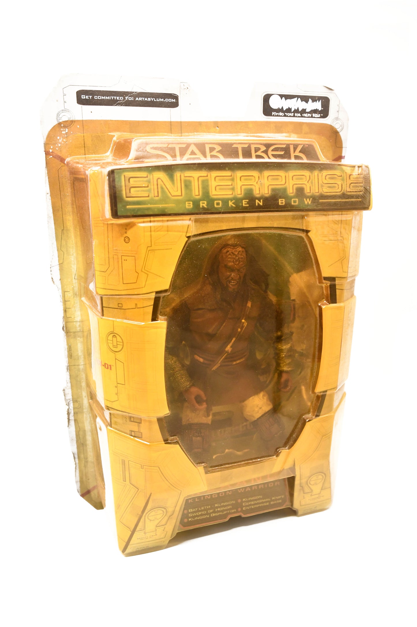 Star Trek Enterprise Broken Bow (2002) KLAANG Klingon Warrior 7" Figure #85200