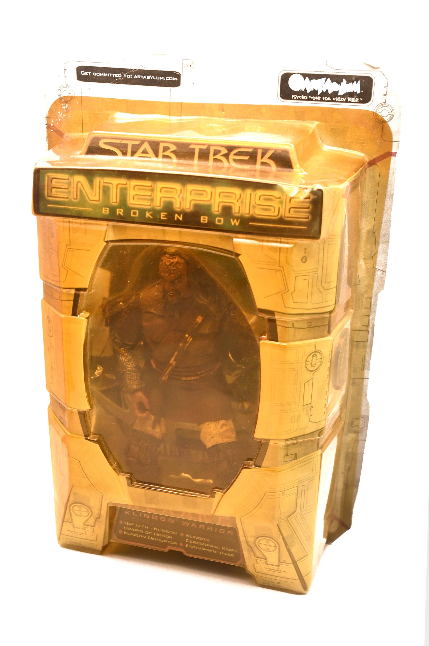 Star Trek Enterprise Broken Bow (2002) KLAANG Klingon Warrior 7" Figure #85200
