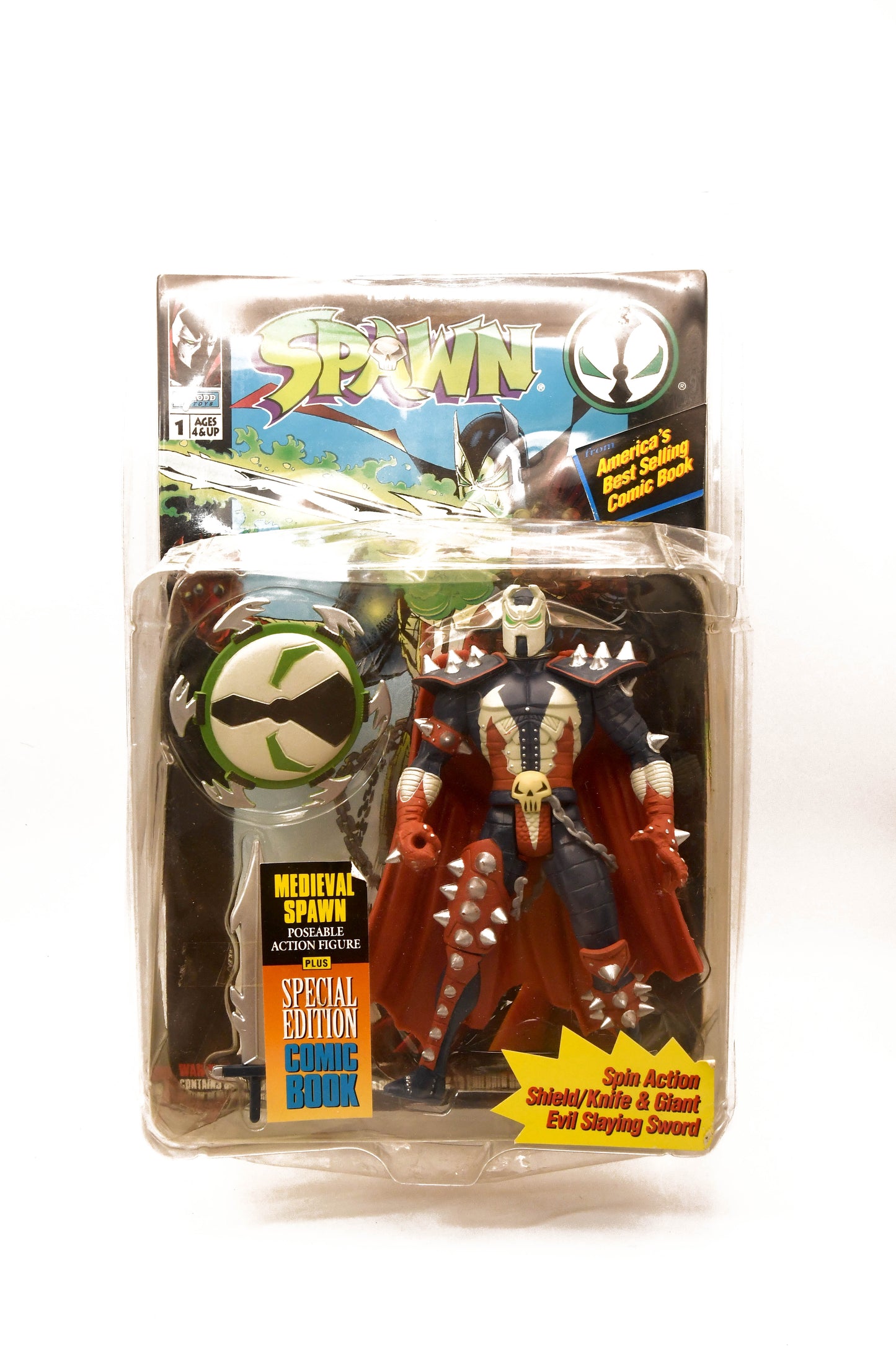 Spawn Medieval Poseable Action Figure Plus Special Edition Comic Book