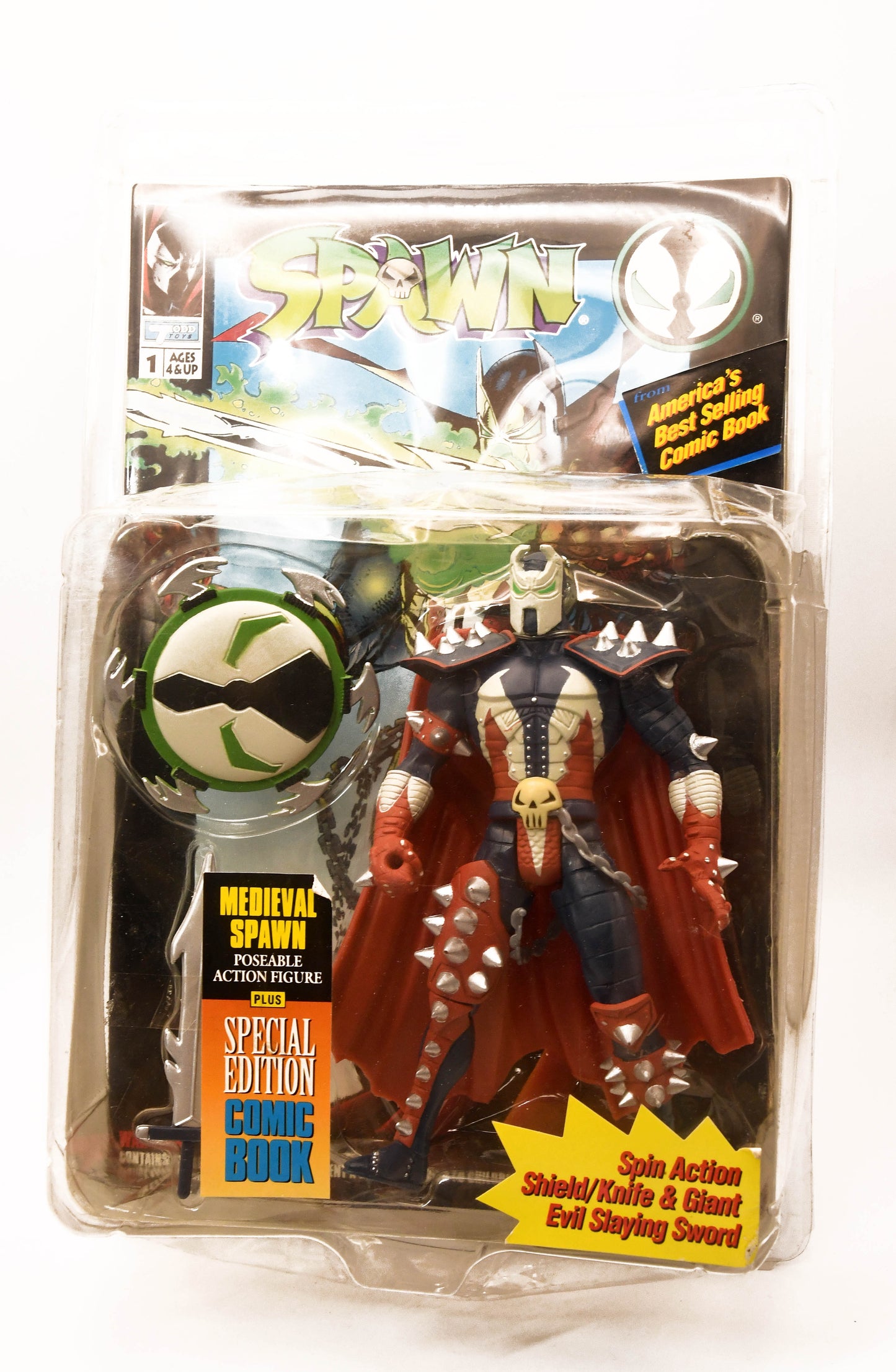 Spawn Medieval Poseable Action Figure Plus Special Edition Comic Book