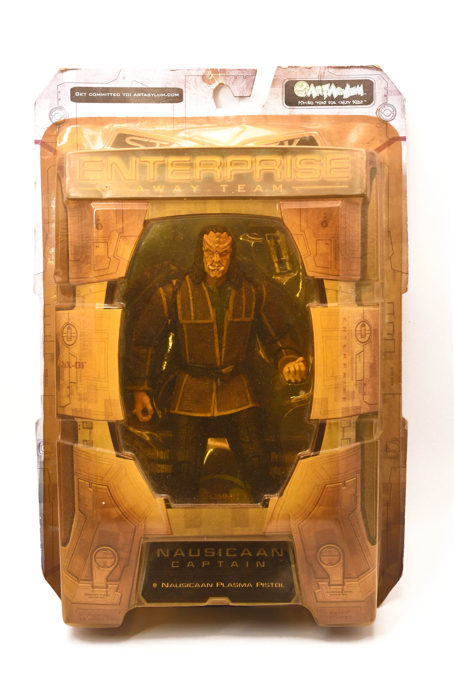 Star Trek Enterprise Away Team Nausicaan Captain Figure, Art Asylum NIB 2002