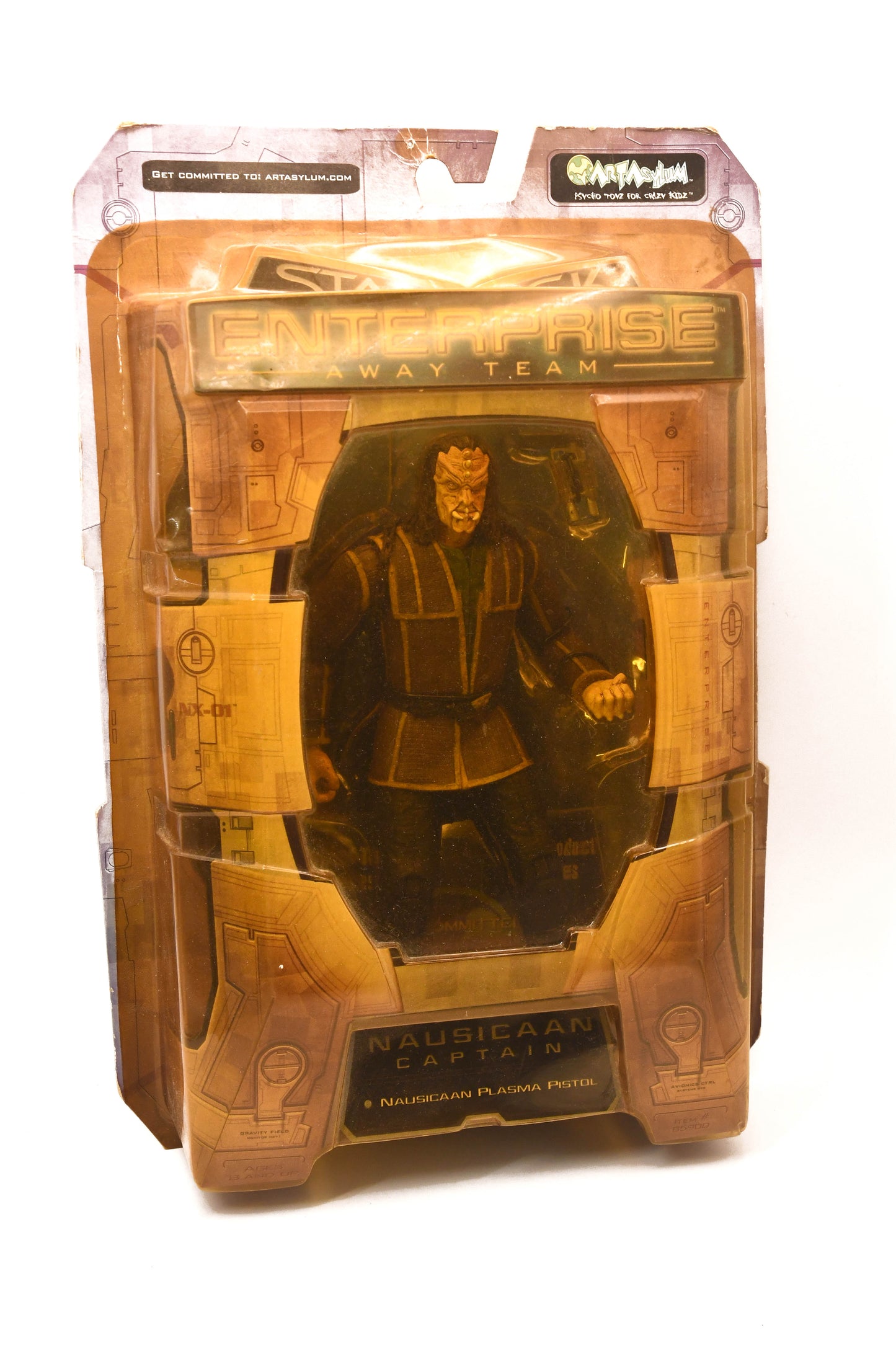 Star Trek Enterprise Away Team Nausicaan Captain Figure, Art Asylum NIB 2002
