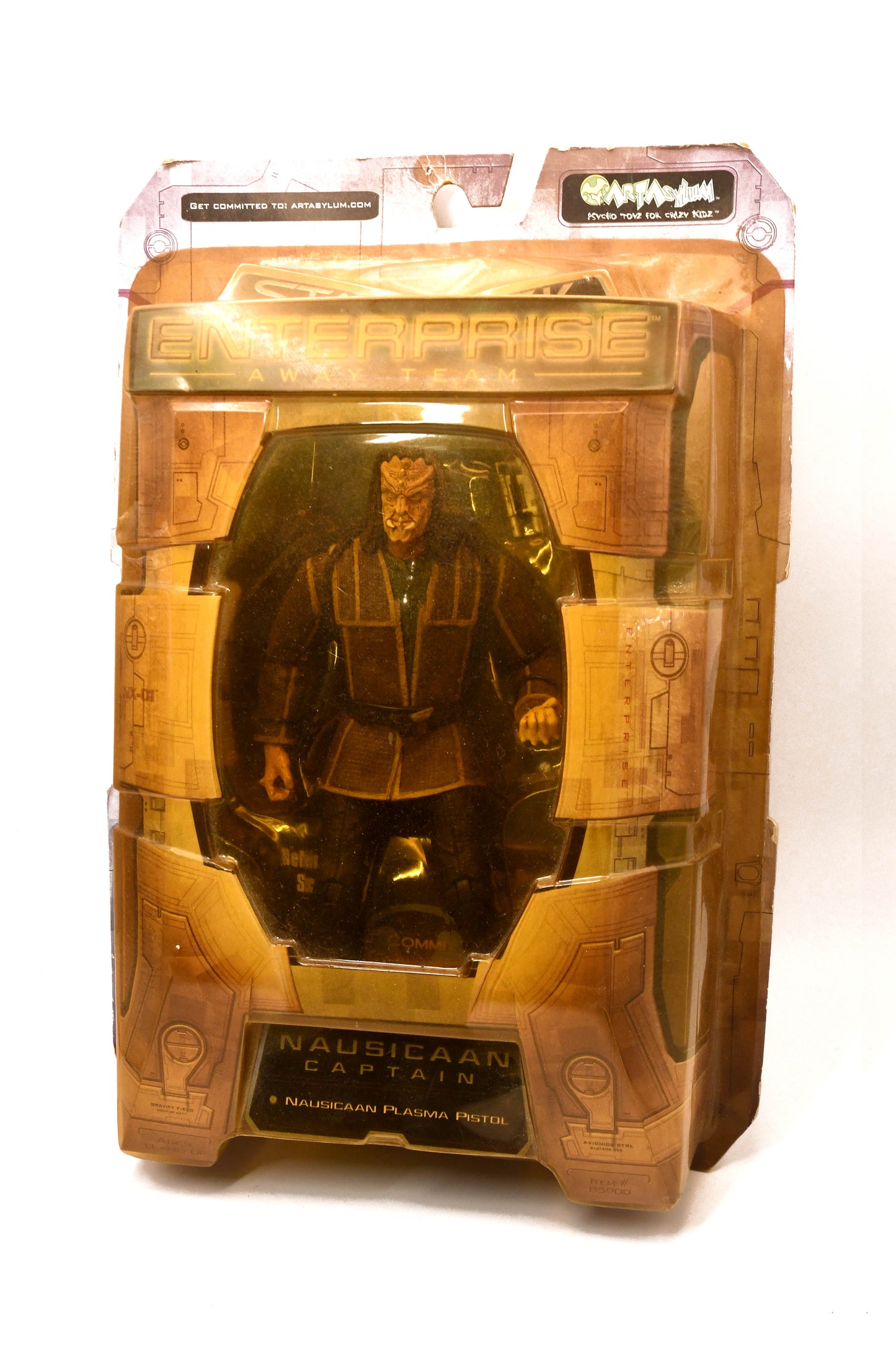 Star Trek Enterprise Away Team Nausicaan Captain Figure, Art Asylum NIB 2002