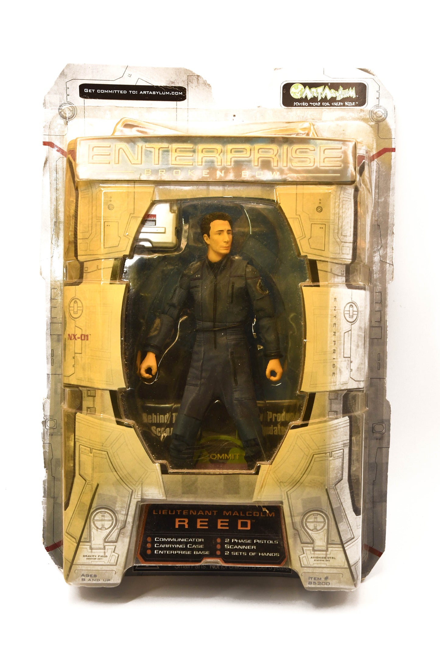 LT MALCOLM REED STAR TREK ENTERPRISE BROKEN BOW FIGURE ART ASYLUM! #85200