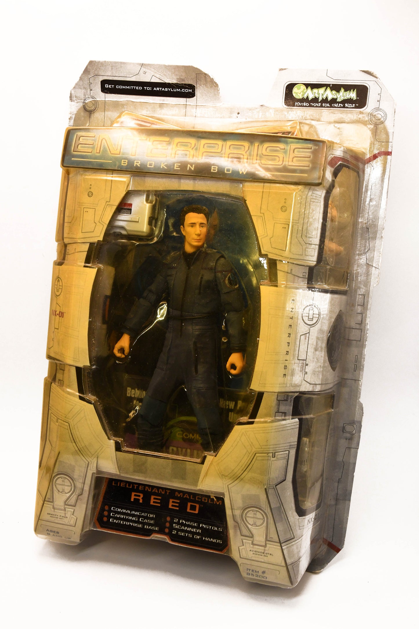 LT MALCOLM REED STAR TREK ENTERPRISE BROKEN BOW FIGURE ART ASYLUM! #85200