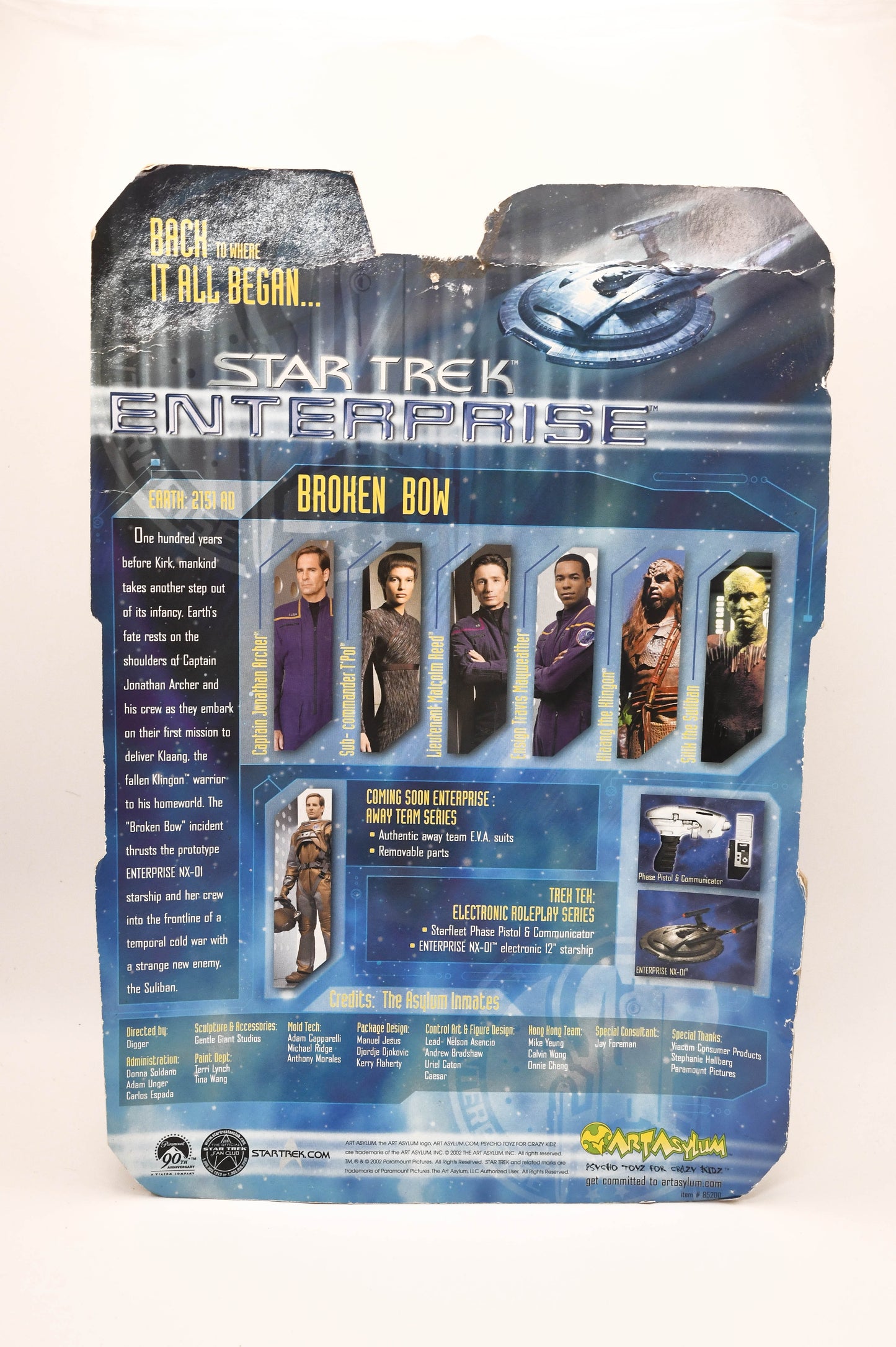LT MALCOLM REED STAR TREK ENTERPRISE BROKEN BOW FIGURE ART ASYLUM! #85200