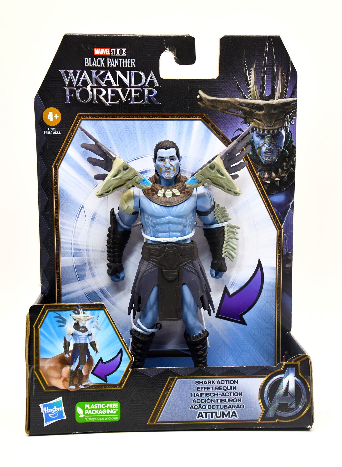 Black Panther Wakanda Forever Attuma Shark Action 6" Action Figure
