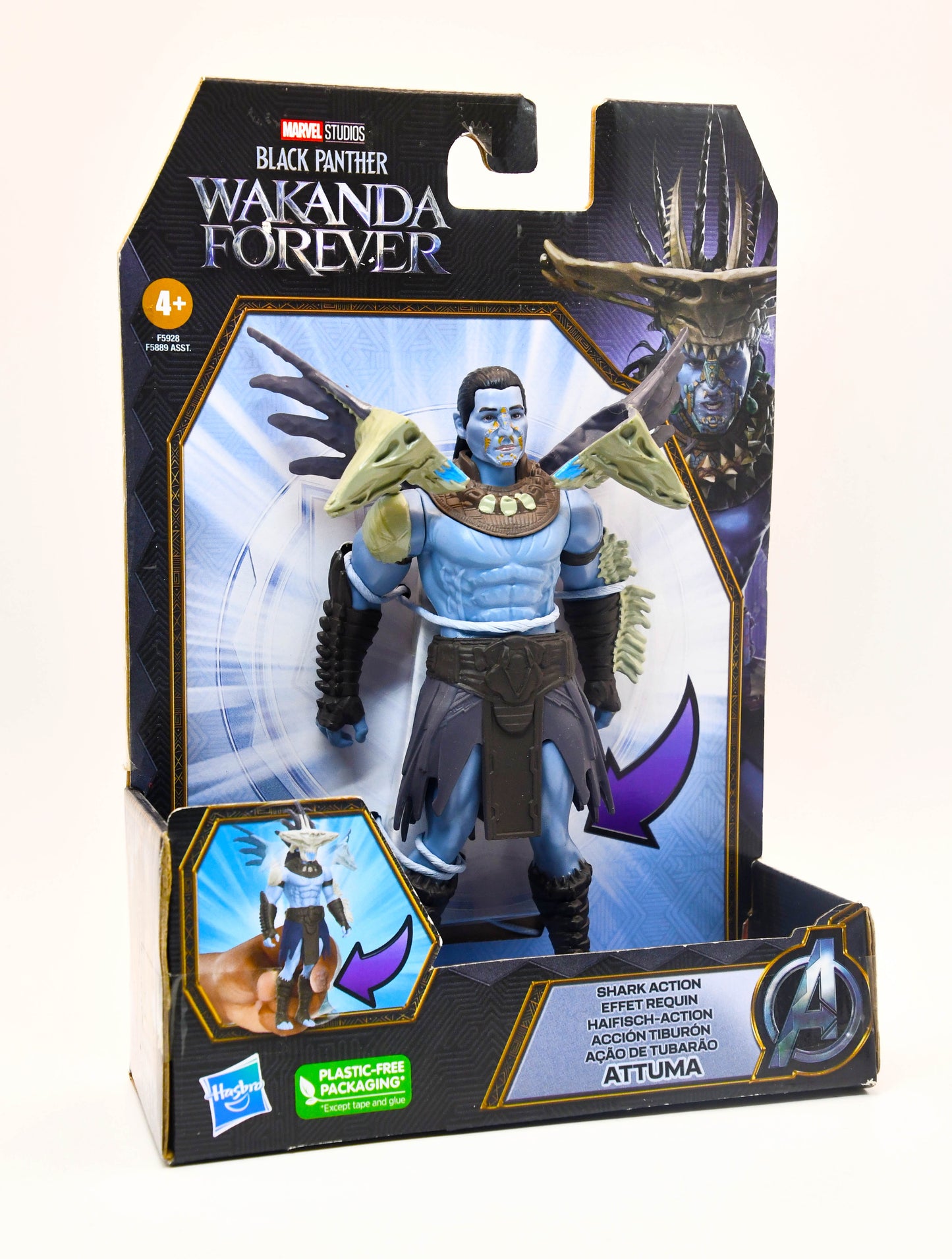 Black Panther Wakanda Forever Attuma Shark Action 6" Action Figure