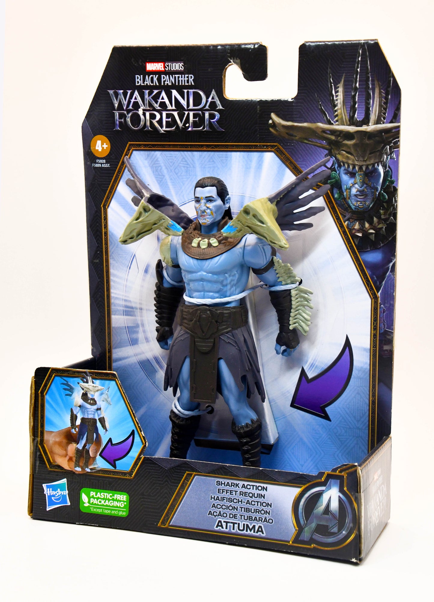 Black Panther Wakanda Forever Attuma Shark Action 6" Action Figure
