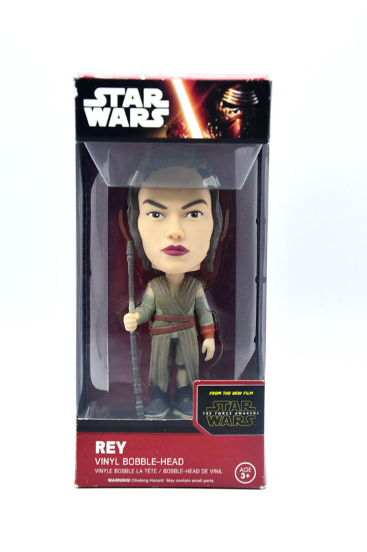Funko Star Wars Rey Bobble Head 7" Vinyl Figure Force Awakens Wacky Wobbler NIB
