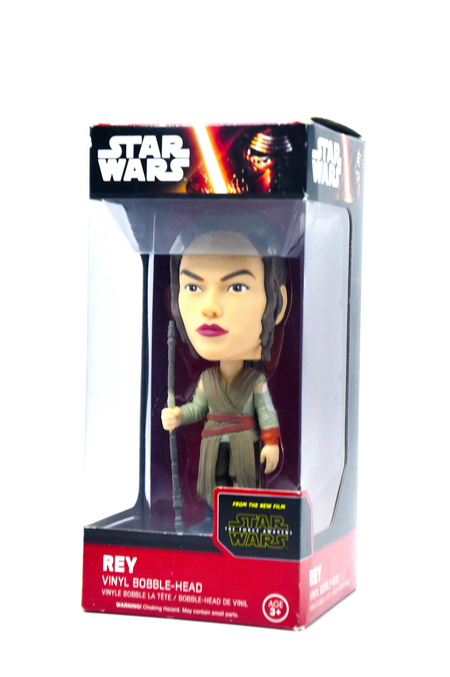 Funko Star Wars Rey Bobble Head 7" Vinyl Figure Force Awakens Wacky Wobbler NIB