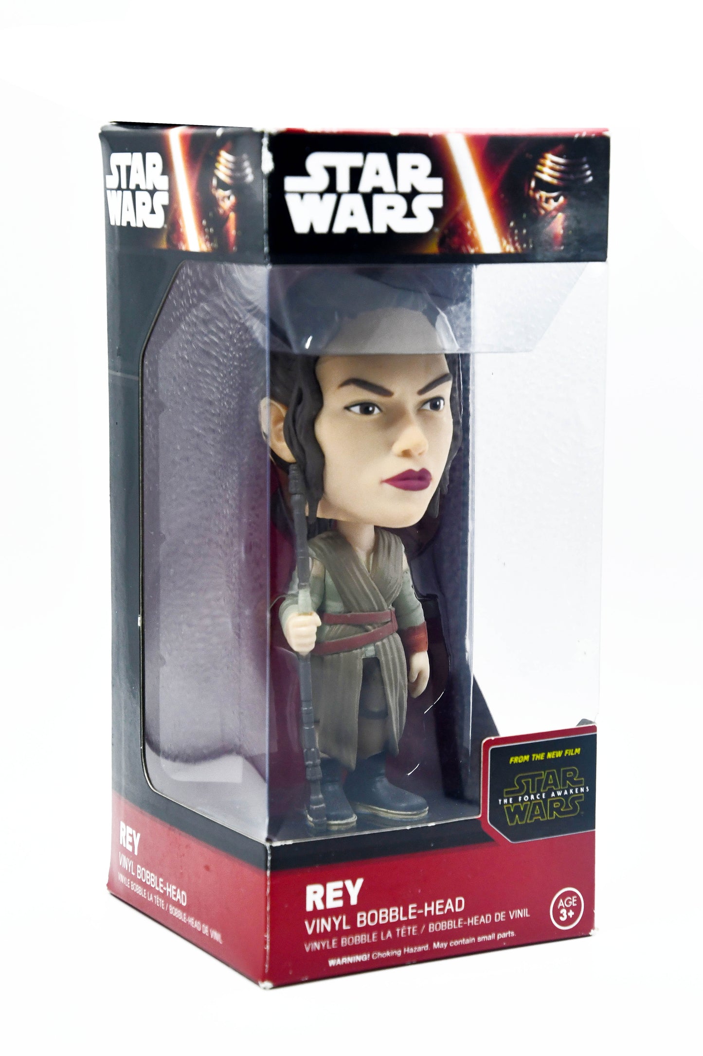 Funko Star Wars Rey Bobble Head 7" Vinyl Figure Force Awakens Wacky Wobbler NIB
