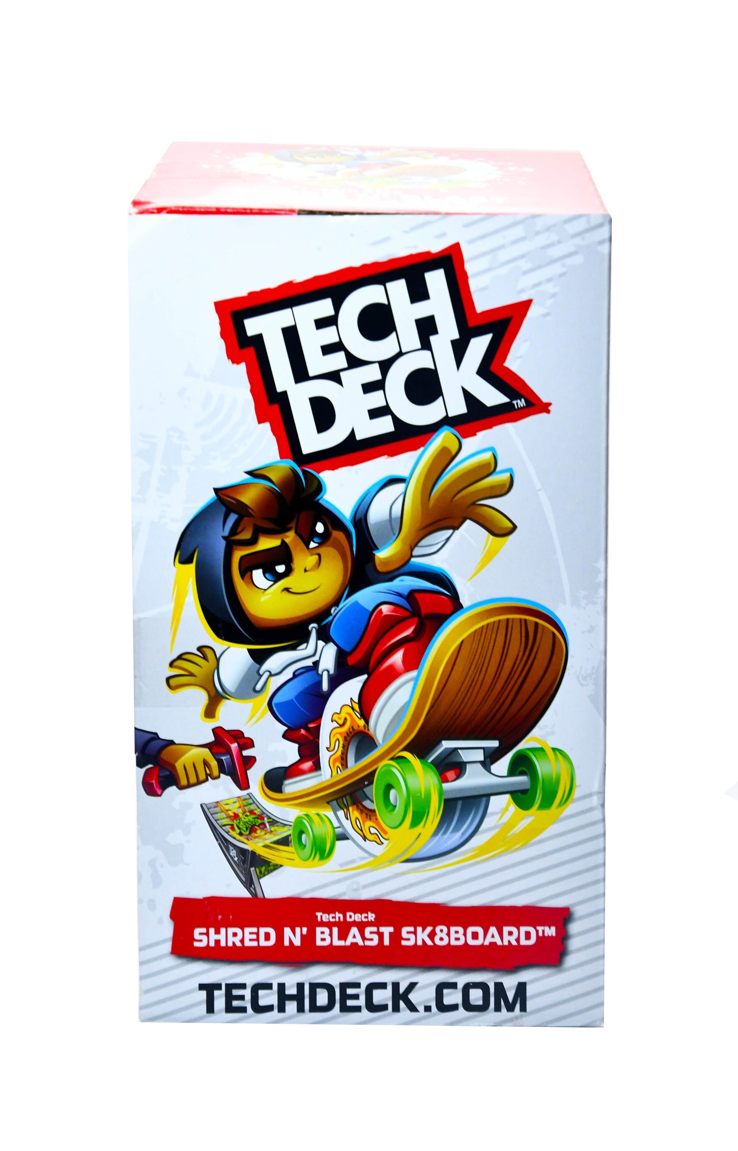 Tech Deck Shred N Blast Motorized Skateboard Toy w/ Ramp Figure Sk8board NEW