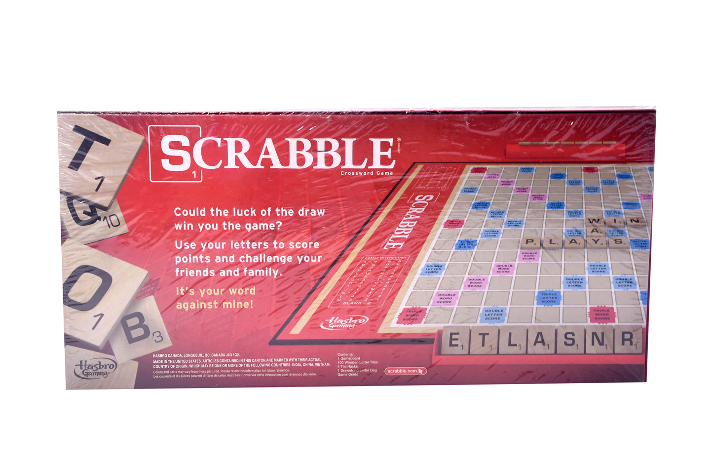 Scrabble Board Game – Classic Crossword Puzzle Game – New Factory Sealed