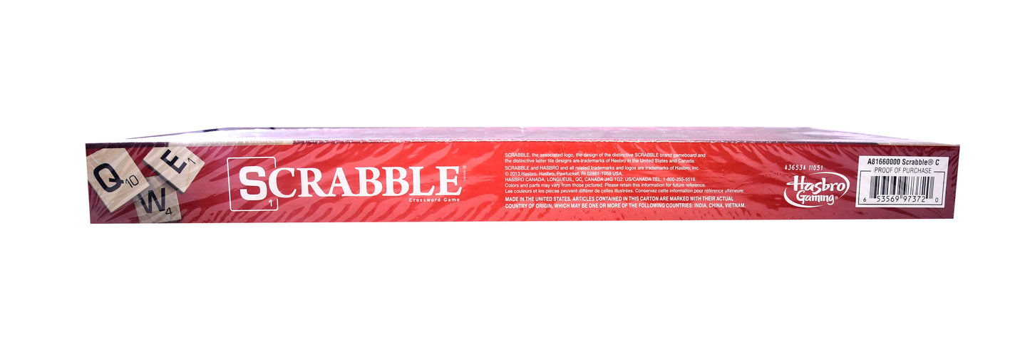 Scrabble Board Game – Classic Crossword Puzzle Game – New Factory Sealed