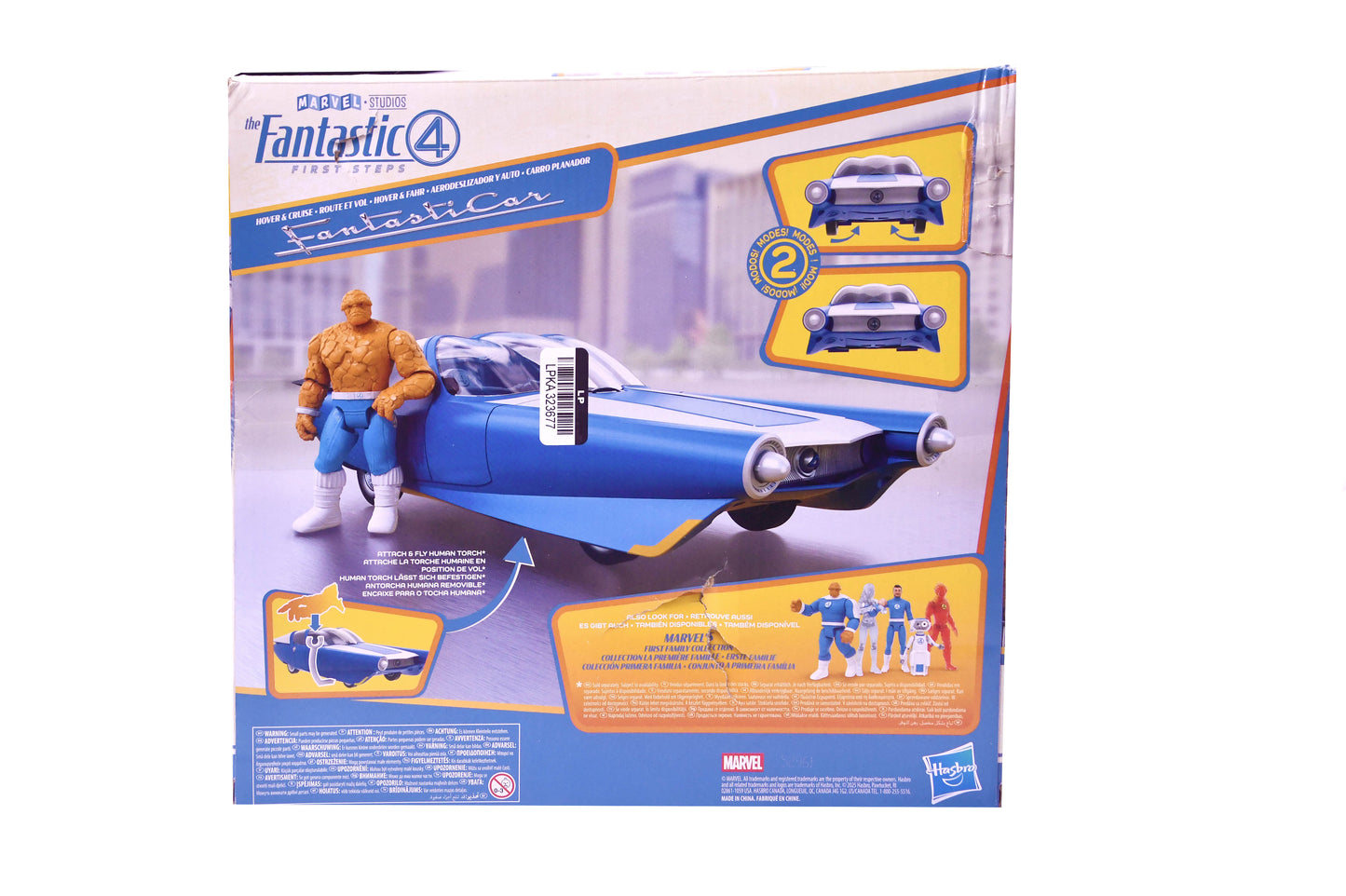 Marvel Fantastic Four Fantasticar Vehicle w/ The Thing Figure Hasbro New Sealed