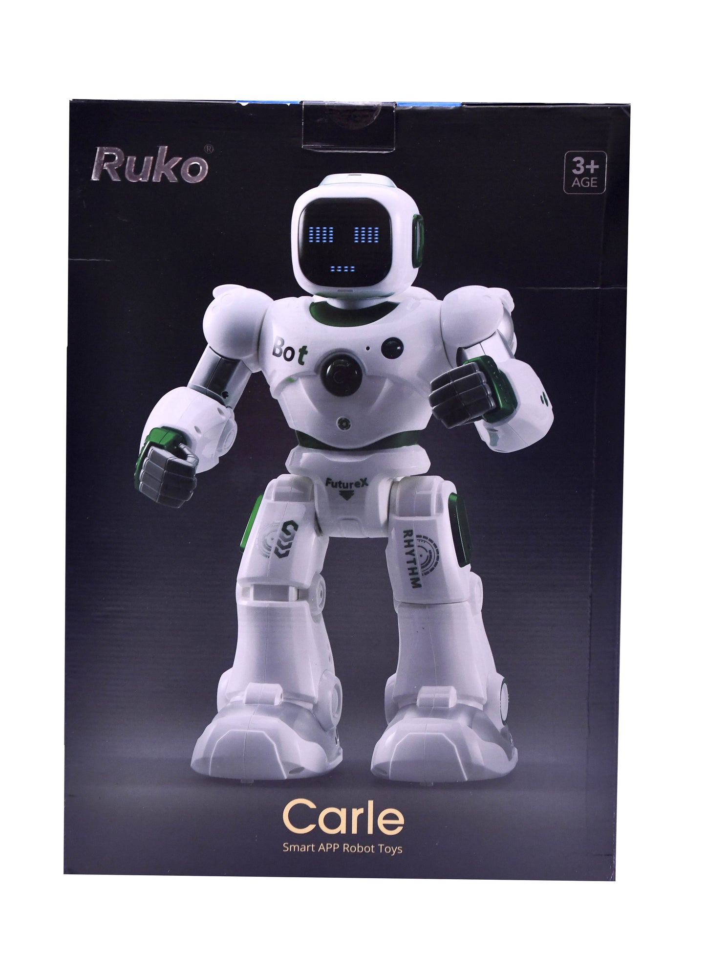 Ruko Carle 1088 Smart App Robot Toy Green Programmable STEM Remote Control Open Box