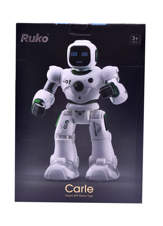 Ruko Carle 1088 Smart App Robot Toy Green Programmable STEM Remote Control Open Box