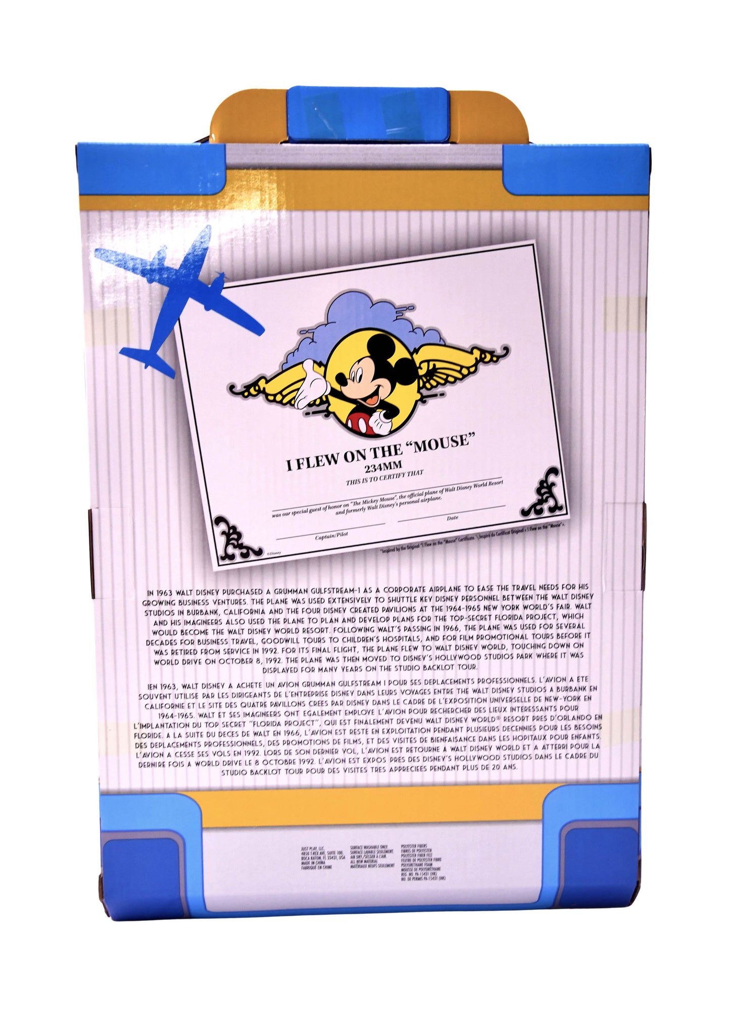 Disney D23 Expo 2022 Pilot Mickey Mouse Plush in Box Limited Edition