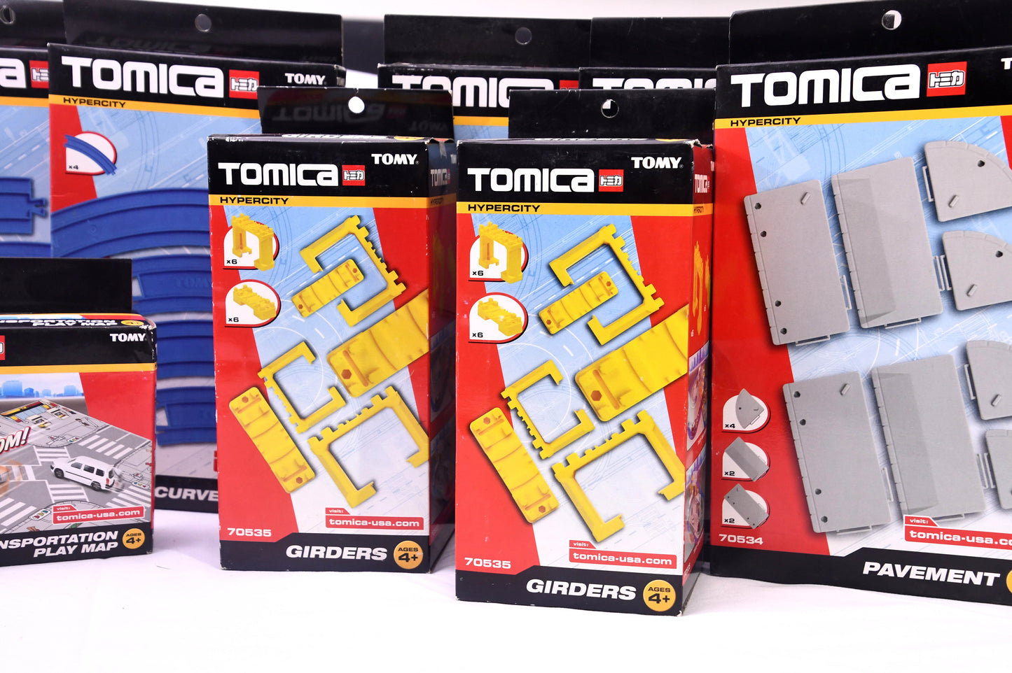 Huge Tomica Hypercity Expansion Lot TOMY Rails Girders Pavement Play Map