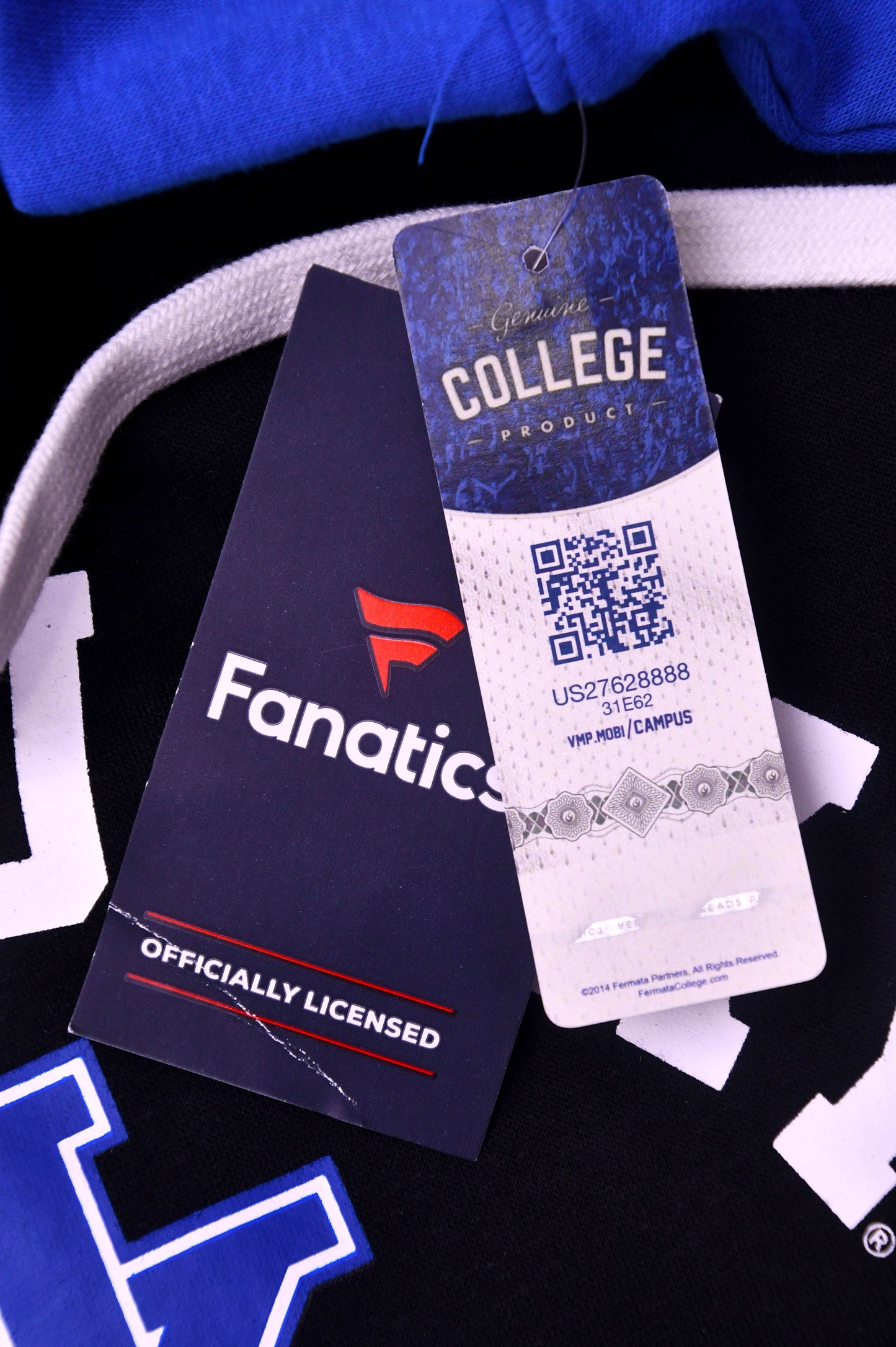 Fanatics Kentucky Wildcats Hoodie Mens Medium Blue Black NWT NCAA