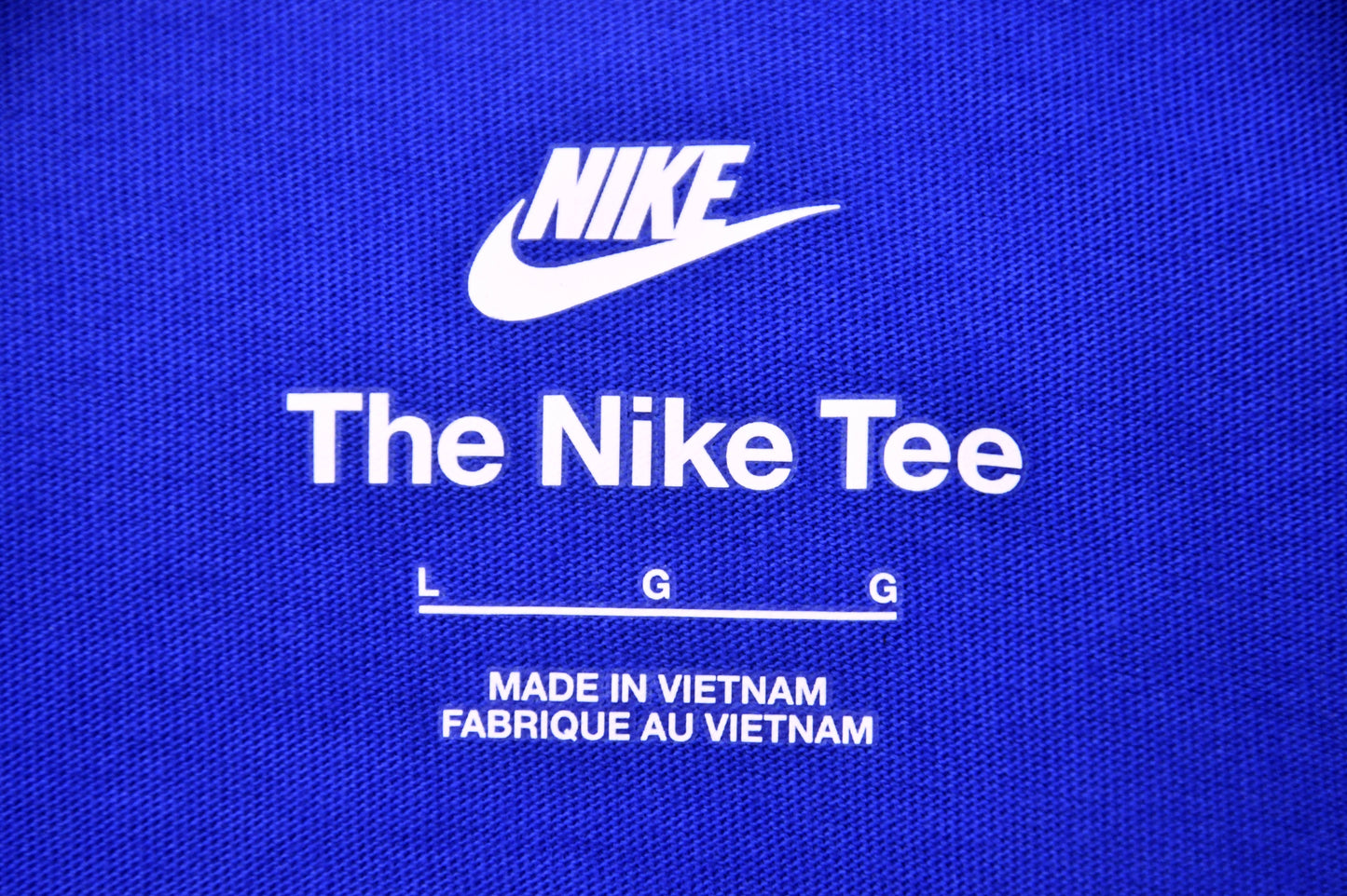 Nike Move With Nature Graphic T Shirt Blue Mens L M Tall Short Sleeve NWT