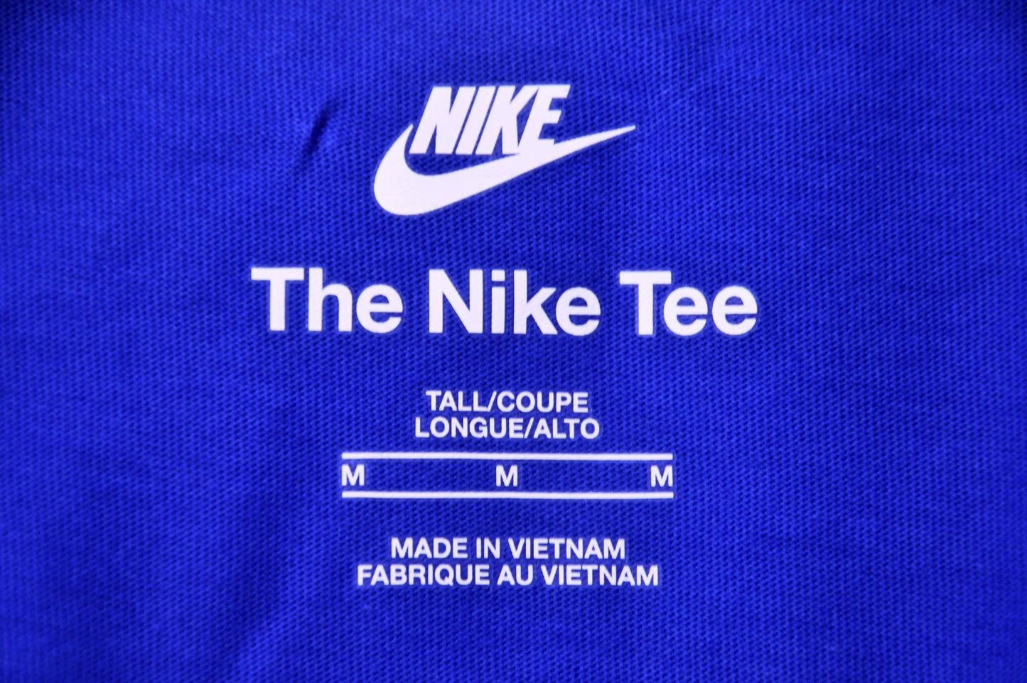Nike Move With Nature Graphic T Shirt Blue Mens L M Tall Short Sleeve NWT