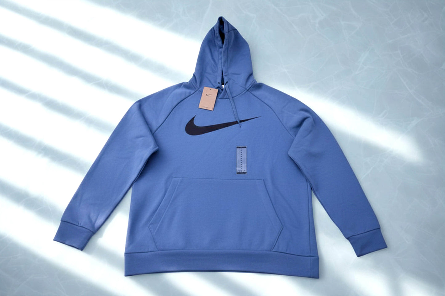 Nike Dri-FIT Hoodie Mens Medium Blue Training Pullover Sweatshirt NWT
