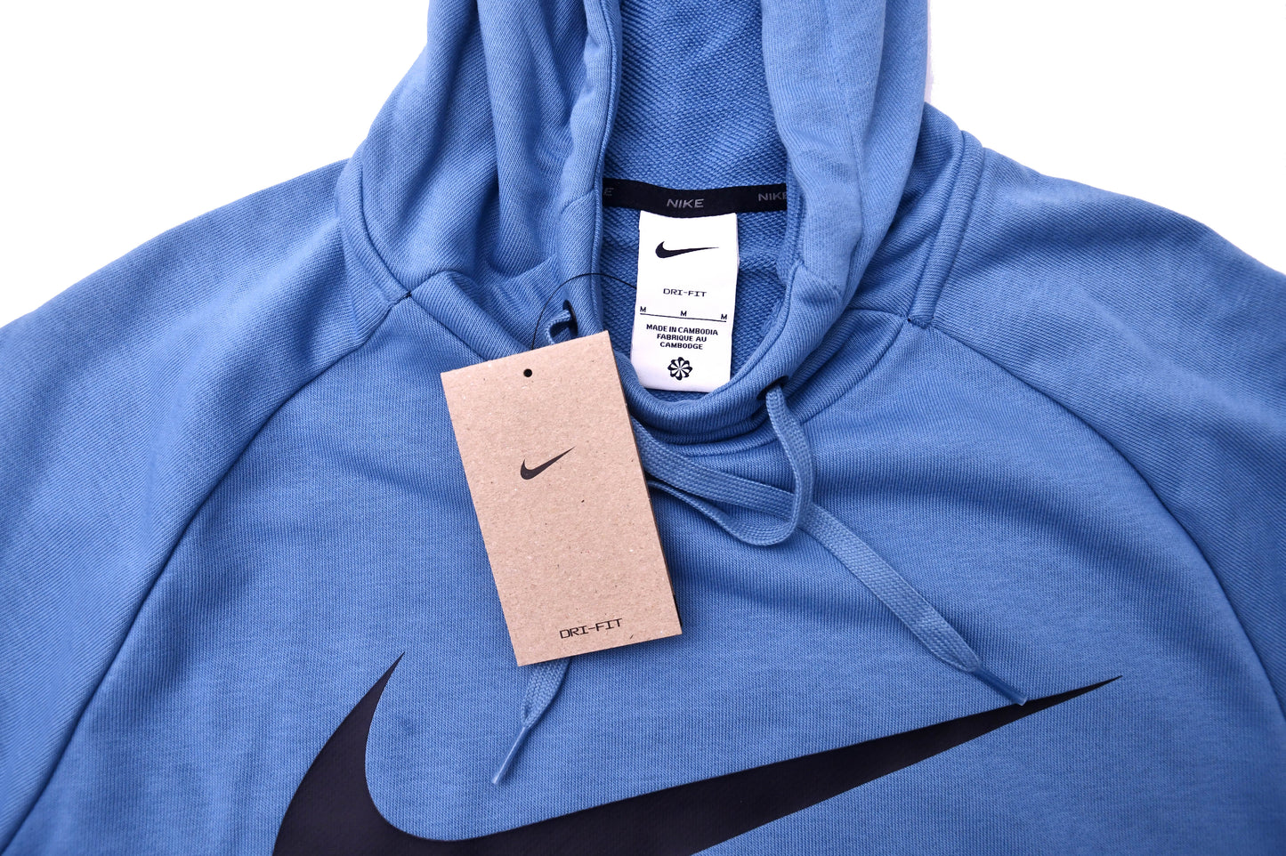 Nike Dri-FIT Hoodie Mens Medium Blue Training Pullover Sweatshirt NWT