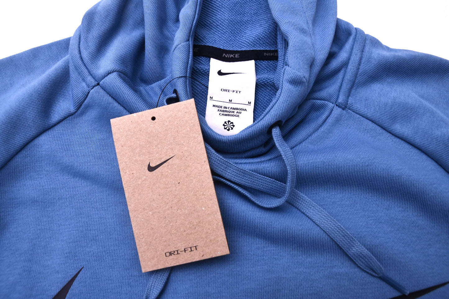 Nike Dri-FIT Hoodie Mens Medium Blue Training Pullover Sweatshirt NWT