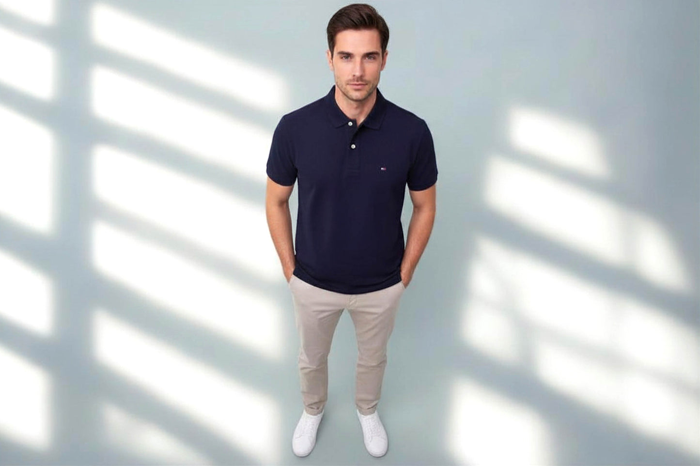 NWT Tommy Hilfiger Men's Polo Shirt  Short Sleeve Cotton Classic Fit Small