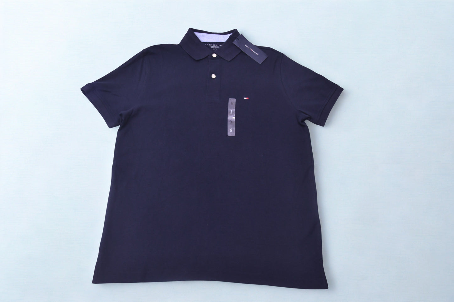 NWT Tommy Hilfiger Men's Polo Shirt  Short Sleeve Cotton Classic Fit Small