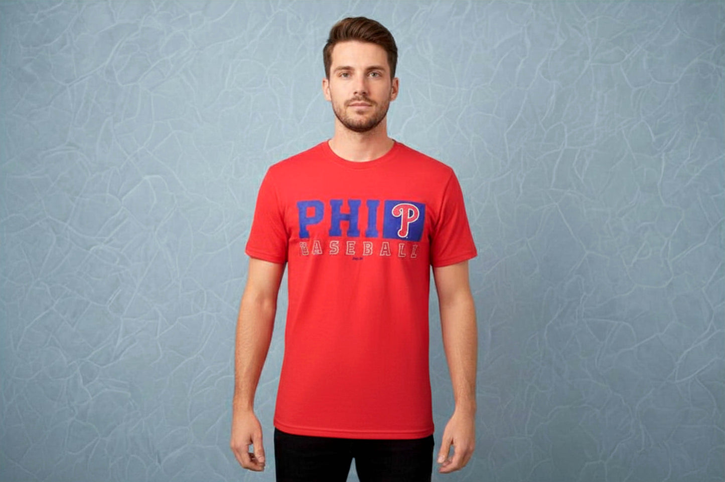 MLB Philadelphia Phillies Baseball Graphic T Shirt Red Men's Small New Tags