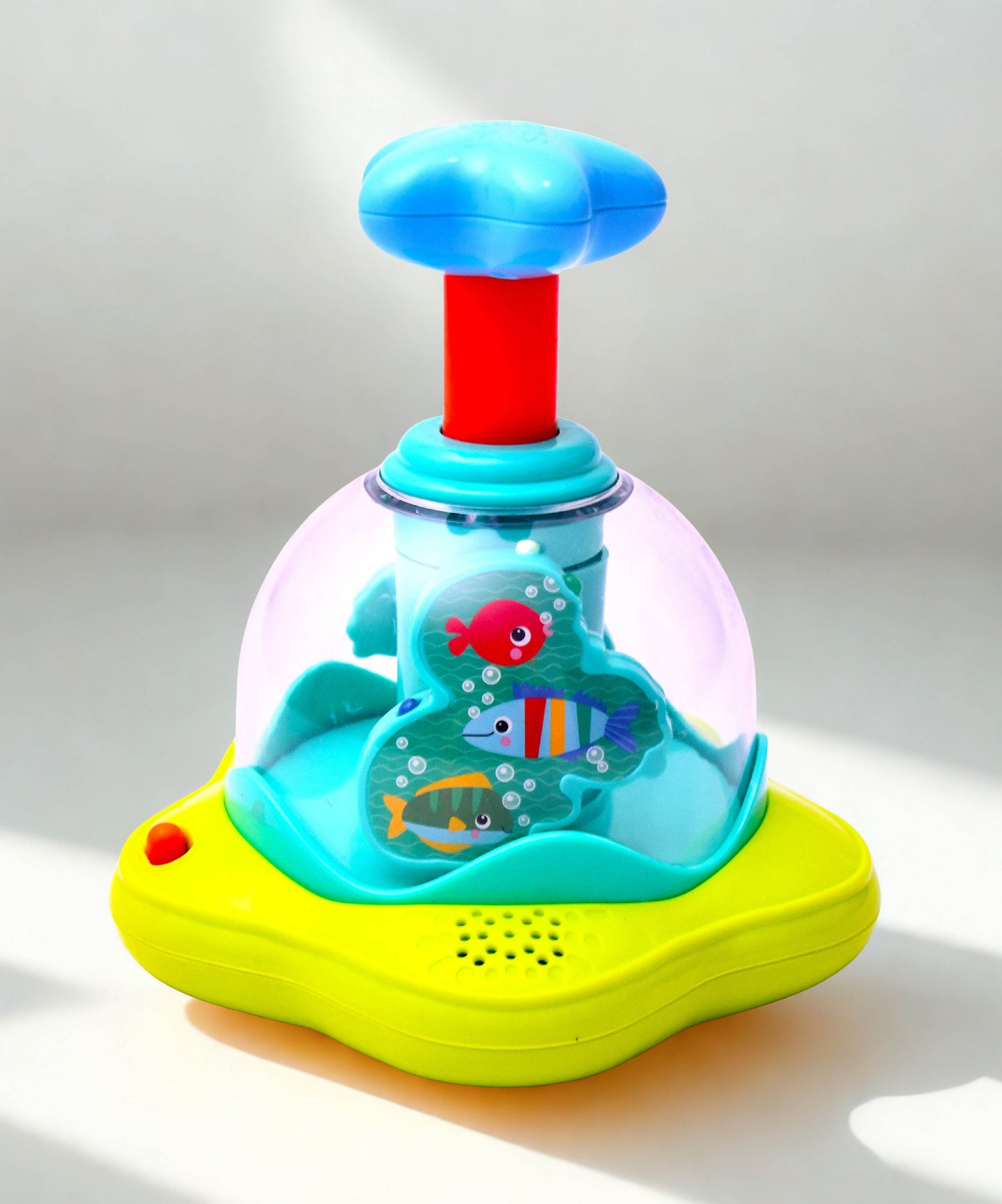 Bright Starts Press & Glow Spinner Baby Toy Lights Sounds Musical Spin Toy Tested(Pre-owned)