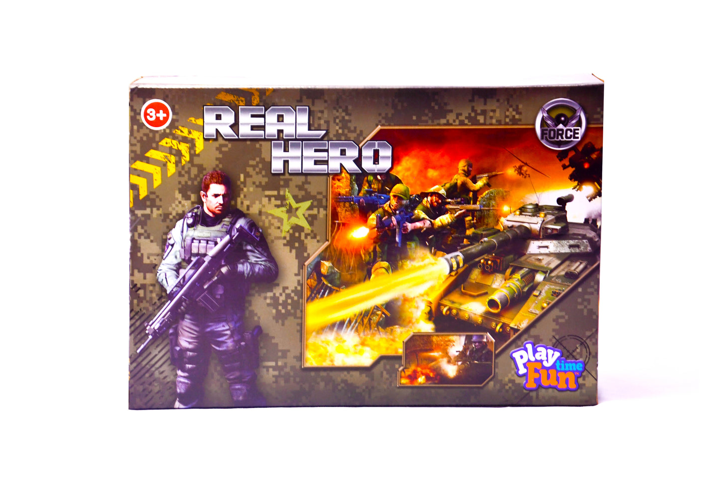 Real Hero Military Helicopter Playset Soldier Figures Weapons Accessories 3+ New