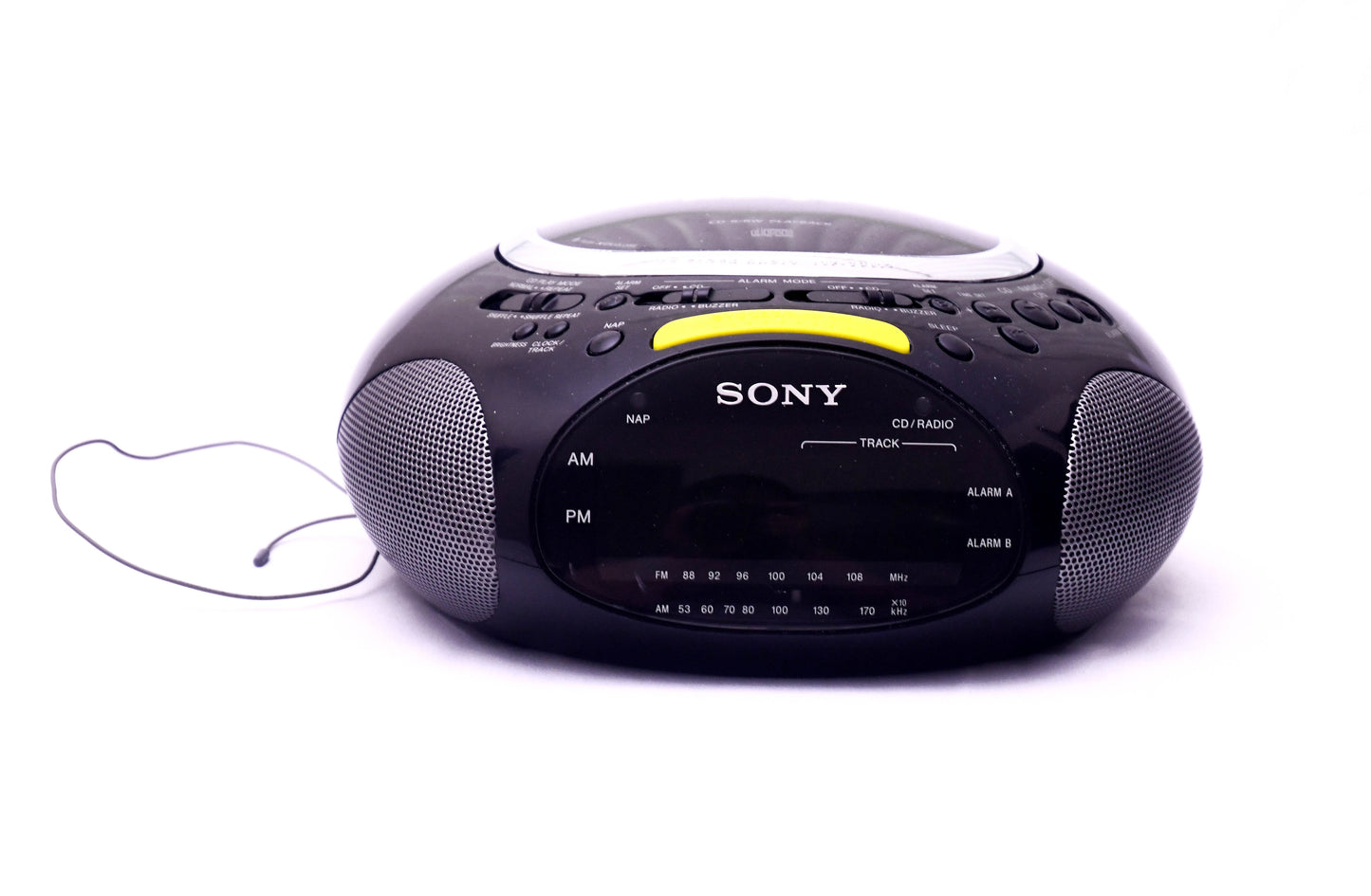 Sony Dream Machine CD Clock Radio Alarm AM/FM CD-R/RW Playback ICF-CD815 Tested