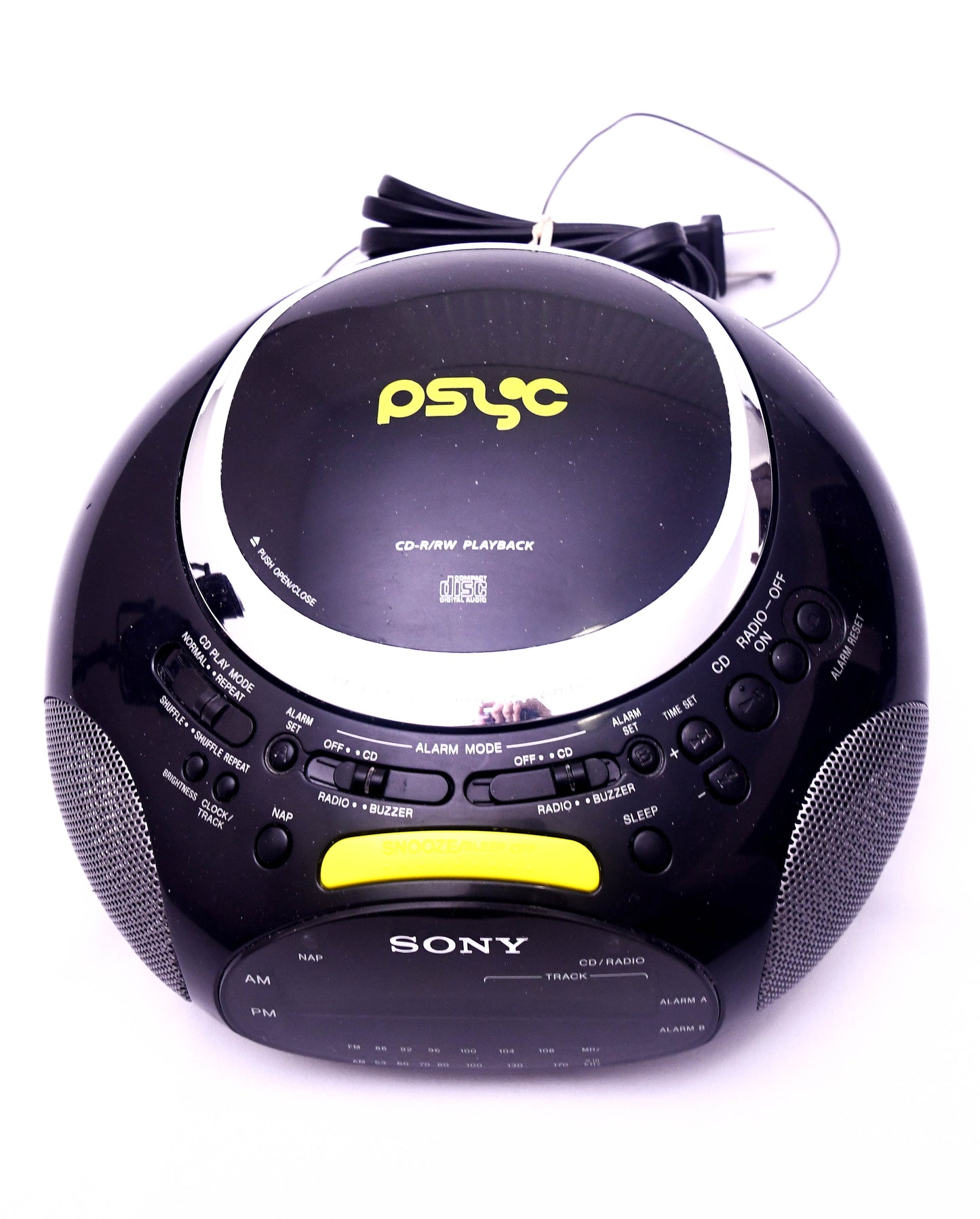 Sony Dream Machine CD Clock Radio Alarm AM/FM CD-R/RW Playback ICF-CD815 Tested
