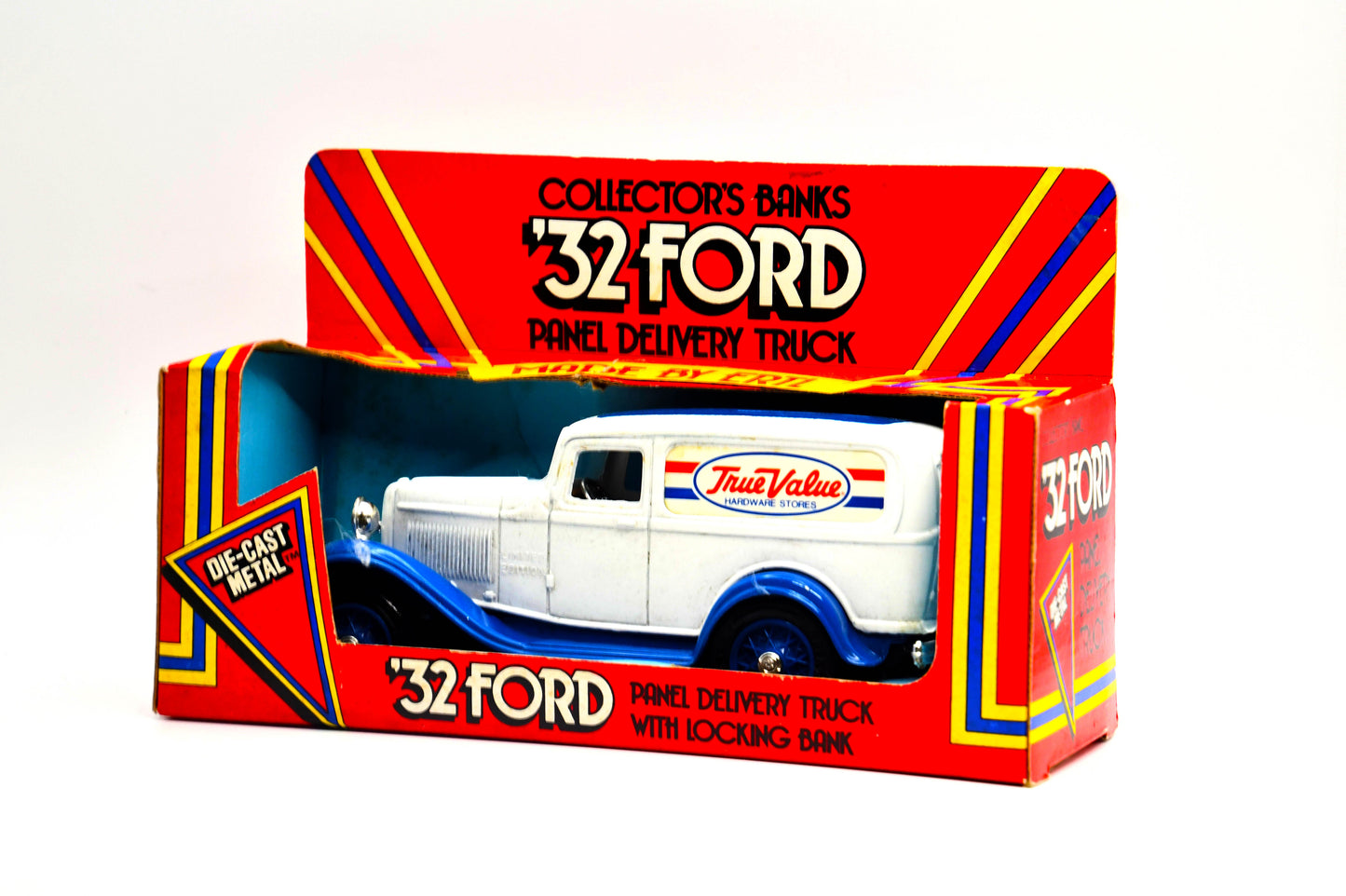 ERTL 1932 Ford Panel Delivery Truck Coin Bank True Value Die Cast Metal NIB