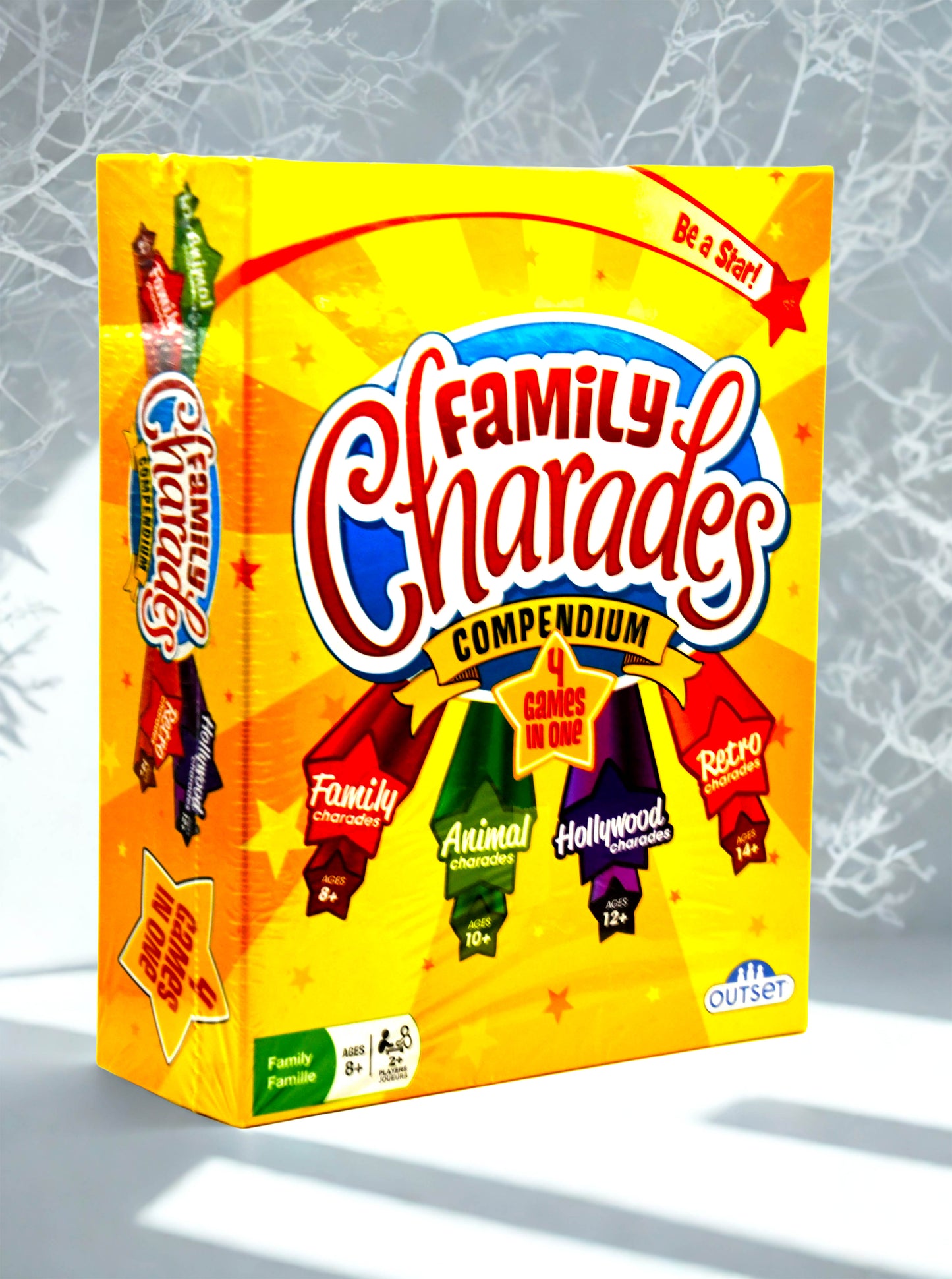 Family Charades Compendium 4 Games In One Board Game Factory Sealed Outset