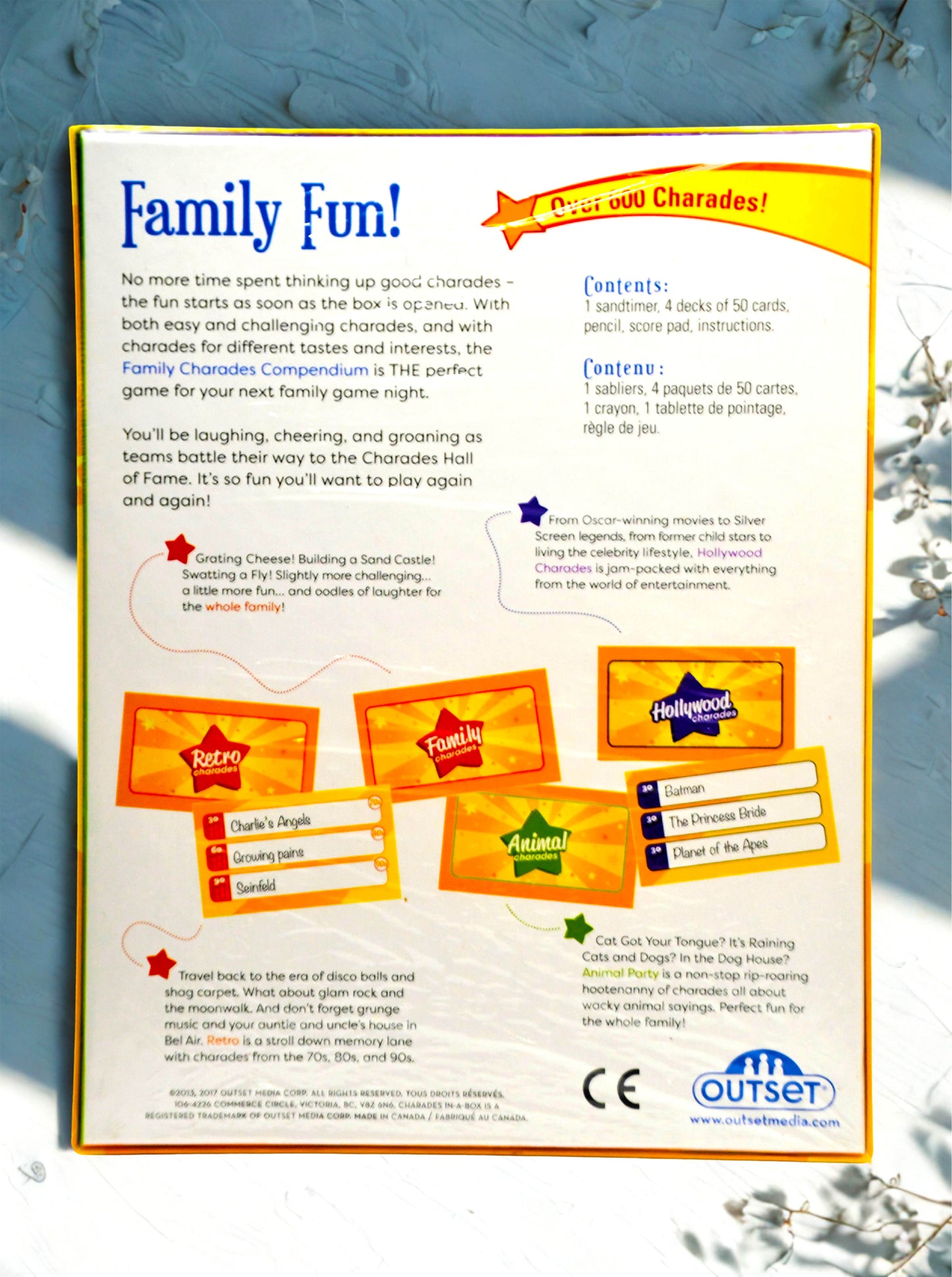 Family Charades Compendium 4 Games In One Board Game Factory Sealed Outset
