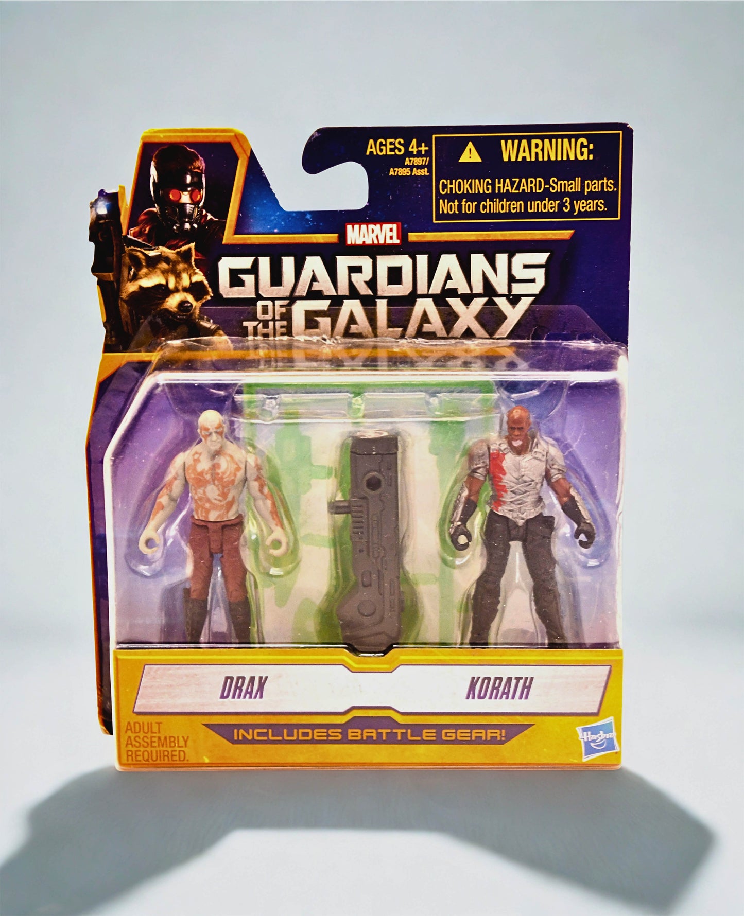 Marvel Guardians of the Galaxy Drax Korath Figure Set Battle Gear Hasbro 2013 New Sealed