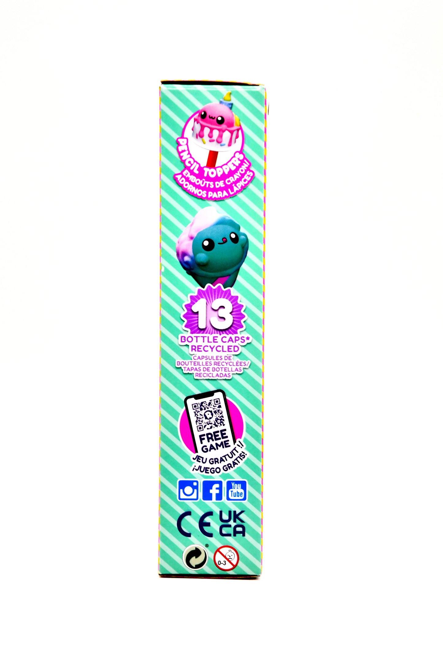 Recyclings Foodies Birthday Treats 3 Figures 70% Recycled Plastic New Sealed Toy