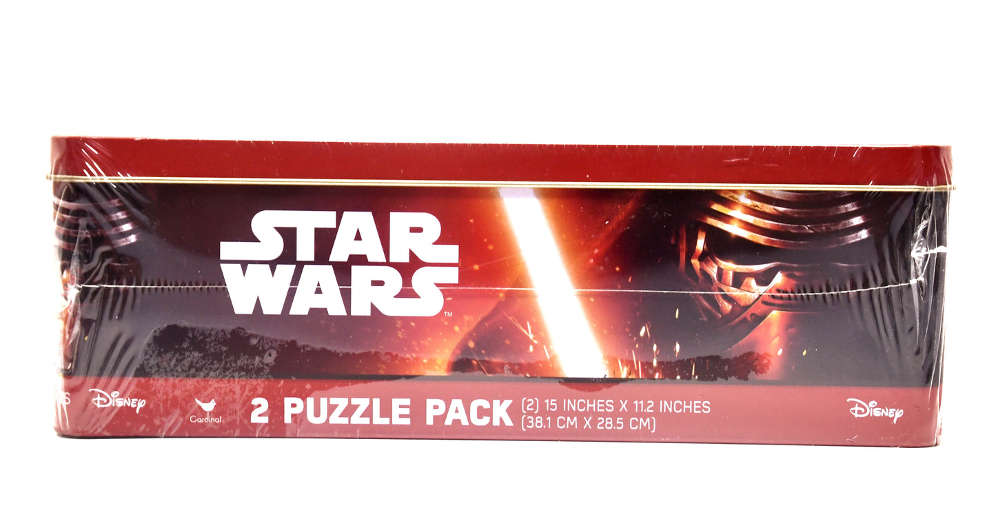 Star Wars The Force Awakens 2 Puzzle Pack 100 Pieces BB-8 C3PO R2-D2 Sealed