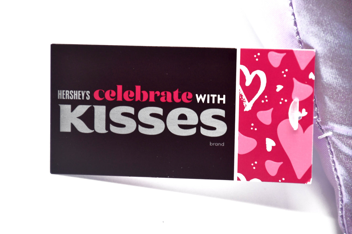 Hershey's Kisses Plush Pillow Silver Iridescent Valentine's Day NWT Dan Dee