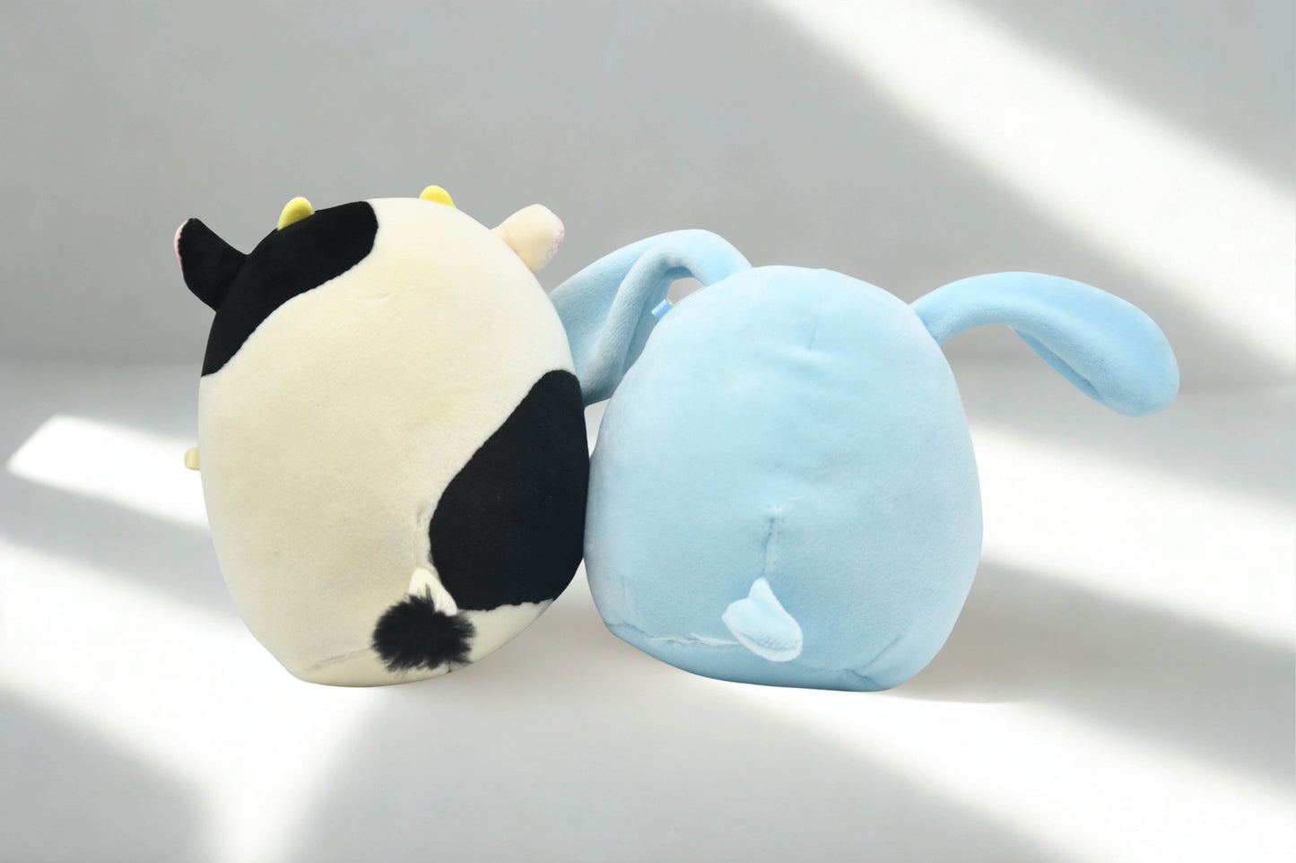 Cute Bunny & Cow Plush Stuffed Animal Set Pre-Owned Soft Kawaii Farm Plush Pair