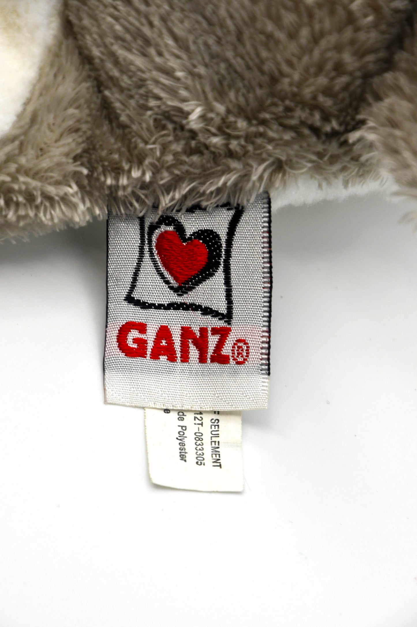 Ganz Schnauzer Dog Plush Stuffed Animal Gray White Bearded Puppy Toy Pre-Owned
