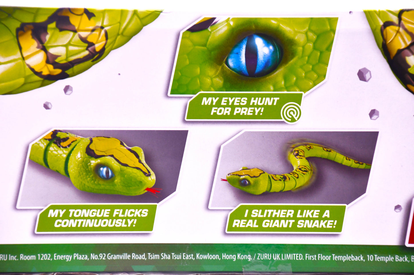 ZURU Robo Alive King Python Robotic Snake Toy Real Life Motion Pet